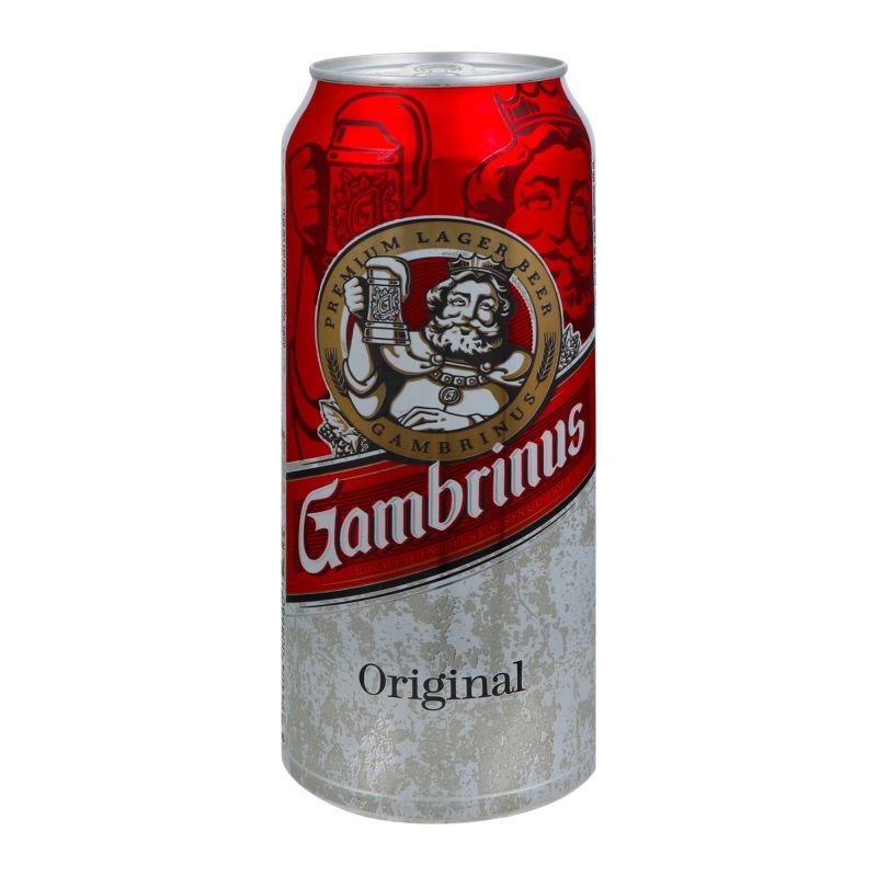Пиво Gambrinus світле 4.3% 0.5 л з/б